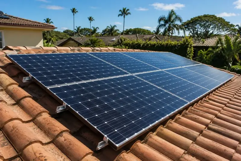Installation de panneaux solaires à Landujan